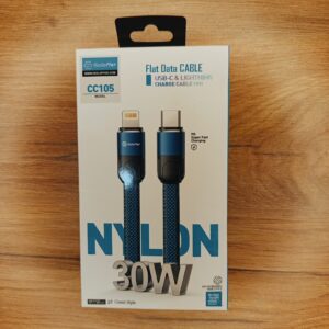 کابل 30W Soloffer CC105 Type-C به Lightning PD + MFi + تخت نایلونی 1 متر