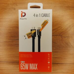 کابل 4 در 1 آی‌پلاس پرو IP-26 65W PD + 27W Lightning + 65W Type-C + Micro یک کابل، همه دستگاه‌ها! (1)