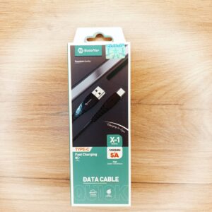 کابل Type-C سولوفر X-1 5A + QC 3.0 + 1 متر شارژ سریع + انتقال 480Mbps – مقاوم، سریع، بادوام!