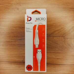 کابل میکرو آی‌پلاس پرو IP-06 | 6A + شارژ فوق‌سریع + 1 متر | هسته مس خالص، محافظت 5 لایه – برای گوشی‌های قدیمی!