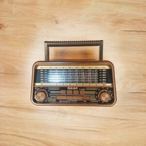 اسپیکر بلوتوثی Meier M-1940BT طرح رادیو کلاسیک (۸ باند رادیو + فلش + AUX + باتری ۲۴۰۰ میلی‌آمپر) (3)