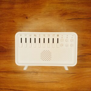 دستگاه نویز سفید و کمک‌خواب White Noise Machine (۱۰ صدای طبیعی + تایمر + چراغ خواب گرم)