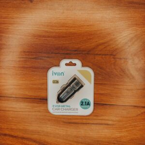 شارژر فندکی فلزی IVON CC26 – دو پورت USB 2 (1)