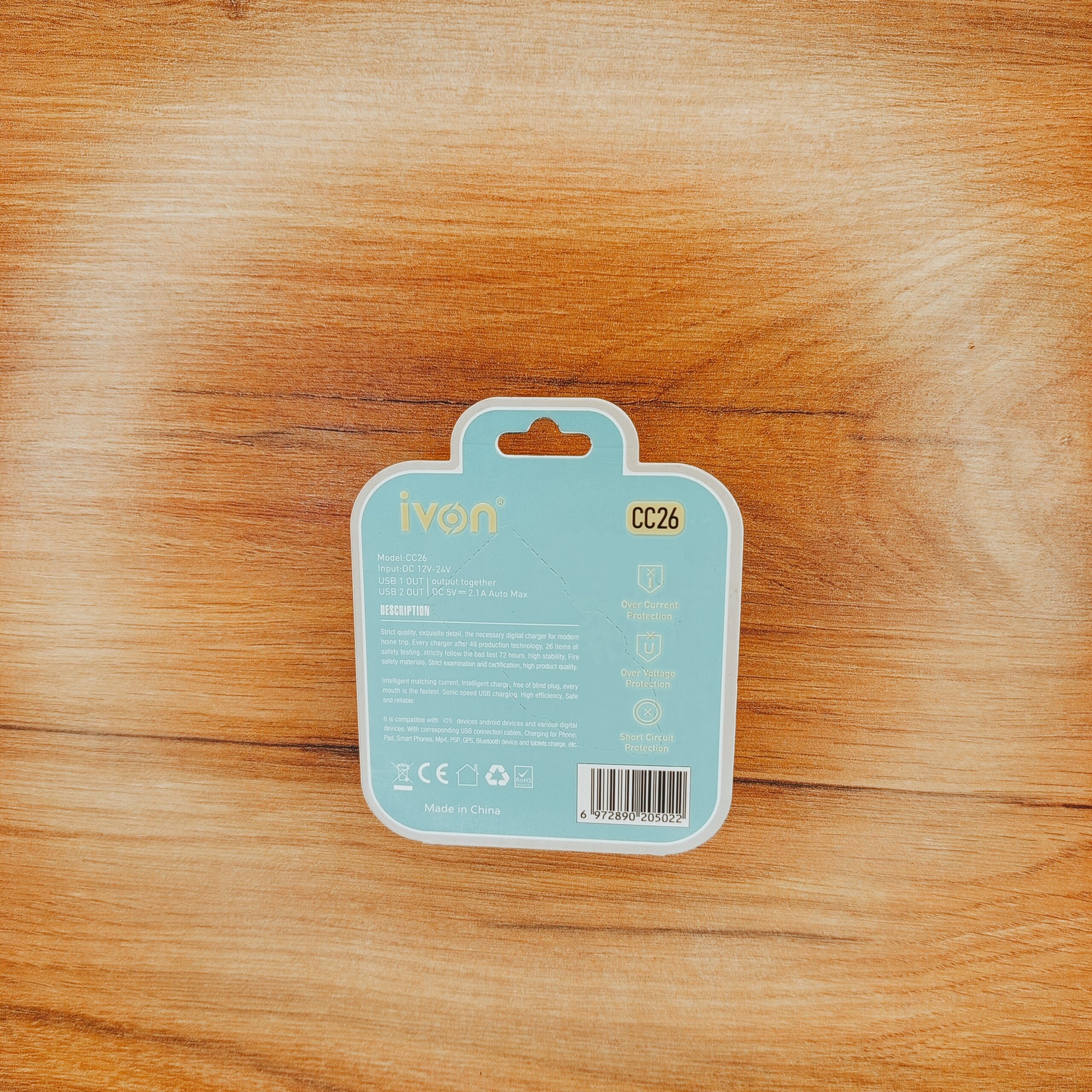 شارژر فندکی فلزی IVON CC26 – دو پورت USB 2.1A 2 شارژر فندکی فلزی IVON CC26 – دو پورت USB 2 (2)